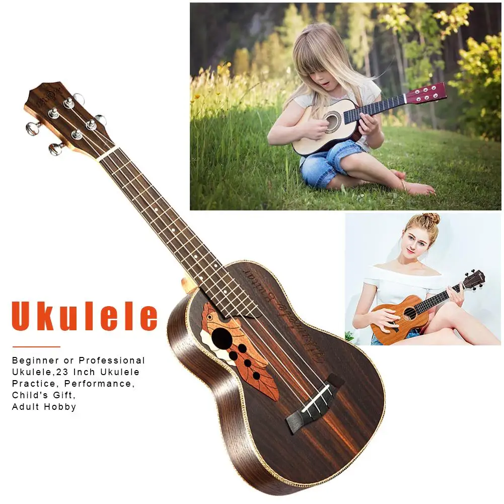 

Beginner or Professional Ukulele 23 Inch Ukulele Practice Performance Child's Gift Adult Hobby
