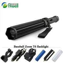 Lanterna Powerful Telescoping Cree Xml t6 Led Torch Tactical Flashlight Baseball Bat Baton Flash Light Self Defense 18650