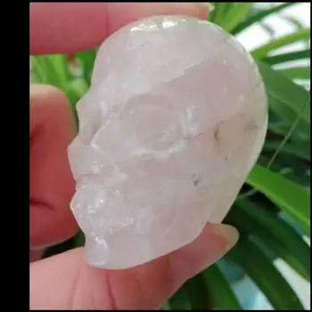 

dn natural Pink crystal Skull crystal Decoration personality Jewelry