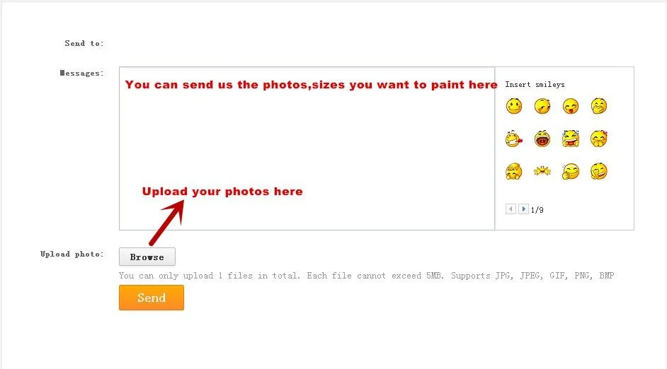 send painting requests