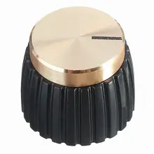 Nueva 10x amplificador de guitarra AMP perillas Push-en negro + tapa de oro para Marshall amplificador