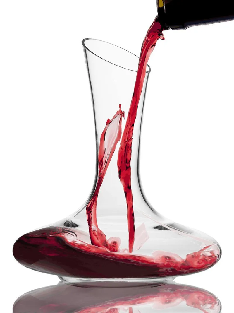 Elegant Lead free Crystal Glass Wine Decanter Red Wine Carafe Aerator