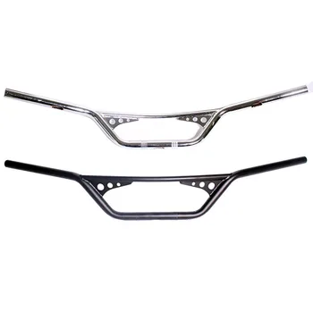 

Universal Motorcycle 1" 25mm Black/Chrome Tracker Handlebars Drag Bar Fit For Harley Chopper Bobber Sportster