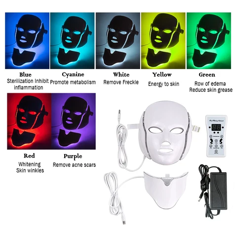 led facial mask rejuvenescimento da