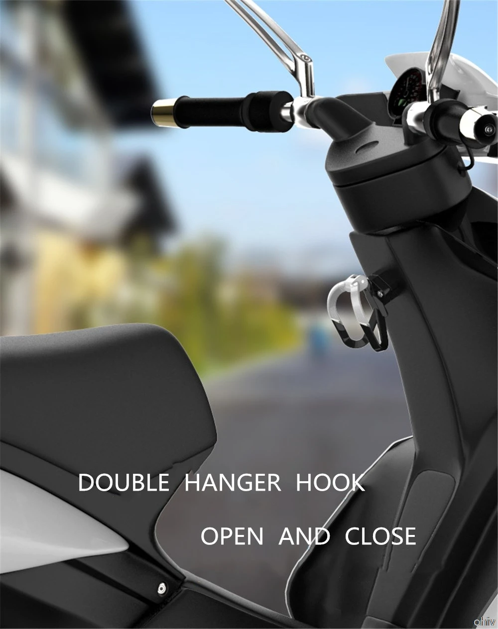 WOSAWE Multifunction Motorcycle Hook Luggage Helmet Hook Iron Claw Double Bottle Carry Holders With Screws Scooter Motocross