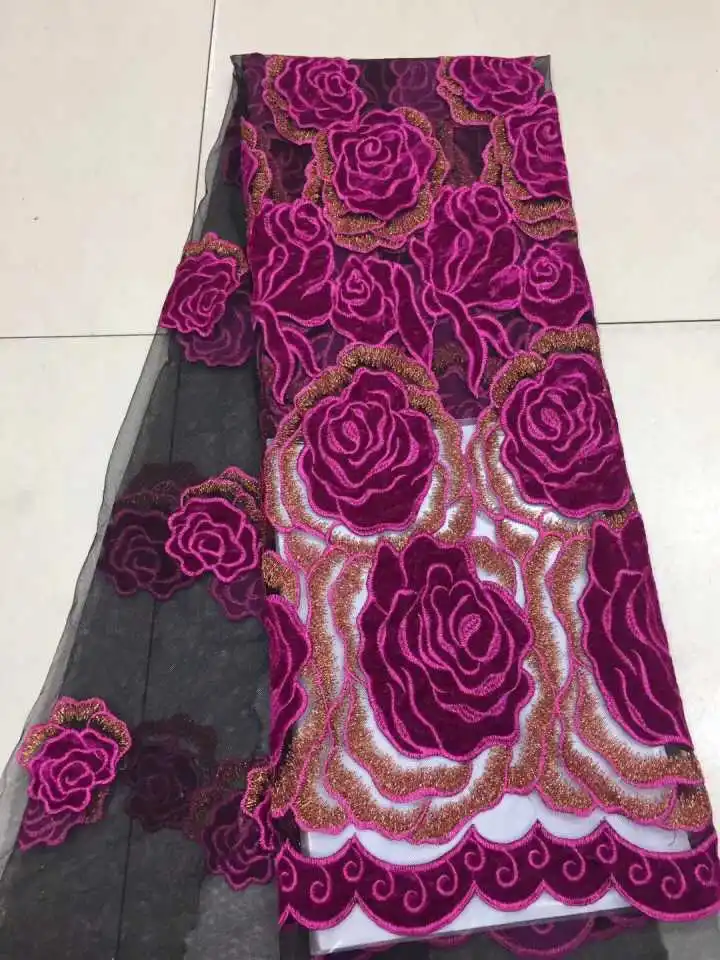 

High Quality African Lace Fabric Net French Tulle Lace Fabric 2018 New Design For Women Dresses 5 Yards