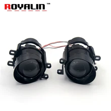ROYALIN Fog Lens Bi Xenon Projector Light for Toyota Lexus Peugeot Citroen Daihatsu Vios Prius Highlander Car Styling H11 Light