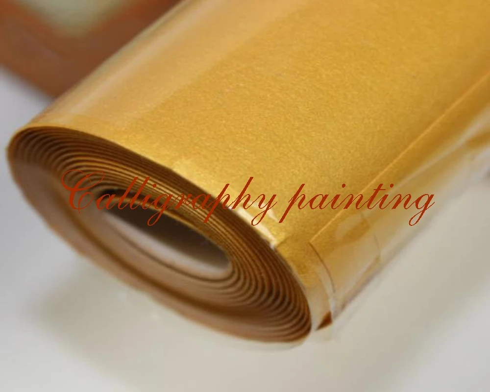 5pc Handmade Mud Gold Rice Xuan Paper Ink Brush Calligraphy Painting