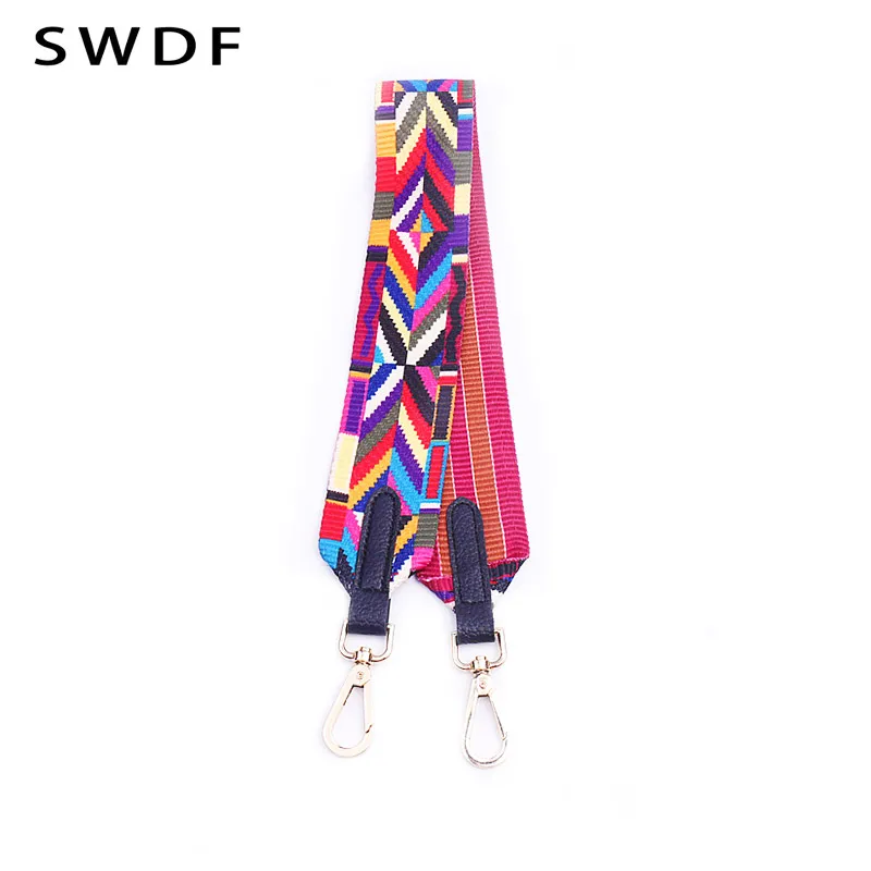 SWDF сумка Аксессуары ручки для сумки ремень на плечо цвет радуги сумка на ремне через плечо сумка на ремне Misterolina