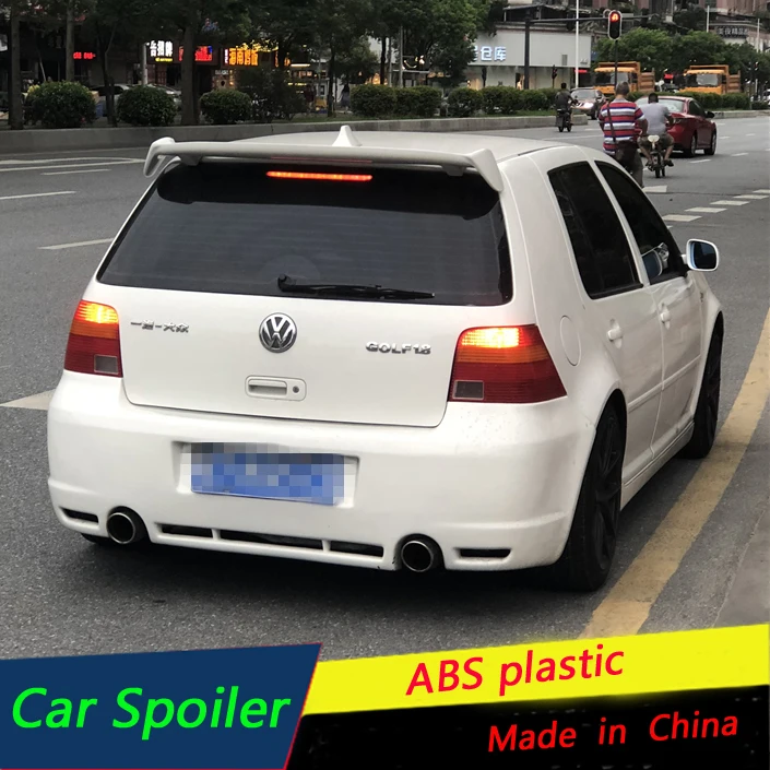 

For Volkswagen Golf 4 Spoiler ABS Material Car Rear Wing Primer auto Styling Spoiler For 2004 2005 2006-08 VW Golf Roof Spoiler