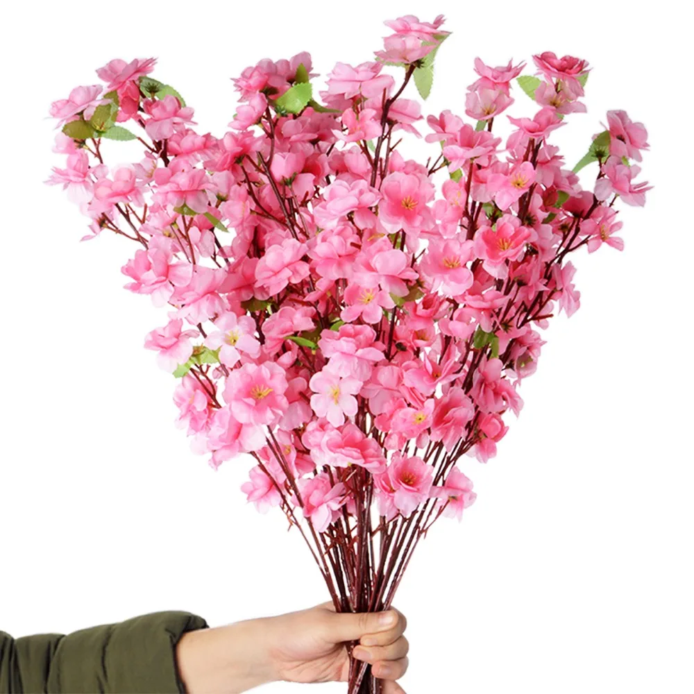 1 шт. большие искусственные цветы Персиковый Цветок Имитация цветка для свадьбы декоративные искусственные цветы домашний декор