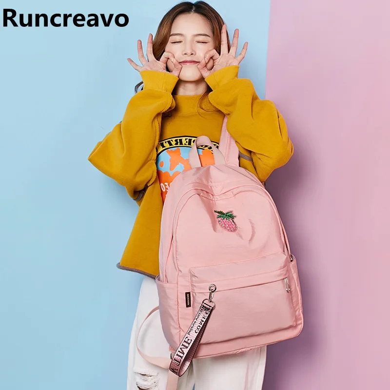 

2018 Rucksack Women Bagpack Sac A Dos Femme Travel Laptop Backpack Polyester Back Bag Pack School Backpack Bag For Teenage Girls