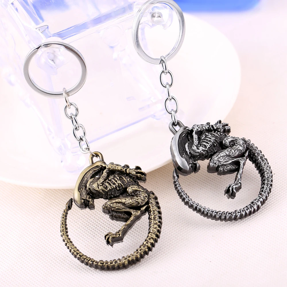 

Alien v Predator Keychain can Drop-shipping Metal Key Rings For Gift Chaveiro Key chain Jewelry YS10881