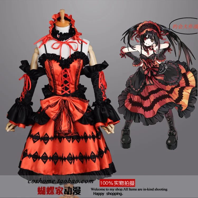 font b Anime b font DATE A LIVE font b Cosplay b font Tokisaki Kurumi