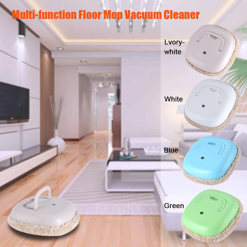 Intelligent USB Chargable Cleaning Robot Machine Sweeping Mop Home Bed Table Cleaner Movable Cleaning Dry Wet