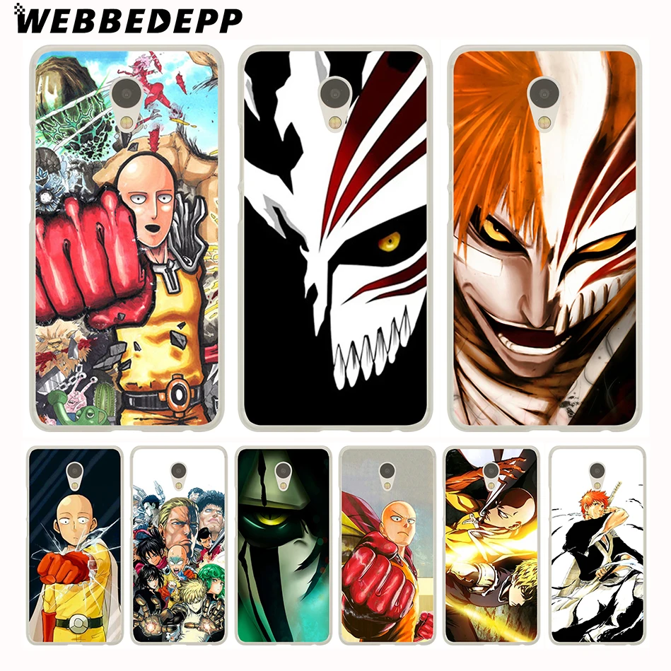 

WEBBEDEPP Anime Bleach One Punch Man design Phone Case for Meizu M6 M5 M3 Note M6S M5S M5C M3S Mini Cover