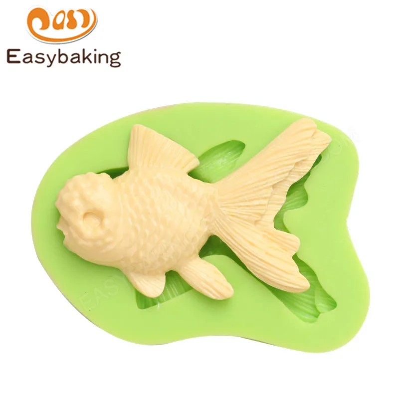 ES-0403 Goldfish Silicone Molds Fondant Mould for cake decorating