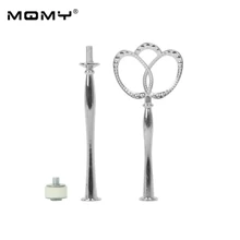 Новая корона стиль украшения 2 уровня десерт Металл Золотой Серебряный Бронзовый уникальный стержни-подставки для торта для керамической пластины