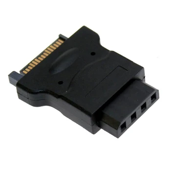

10pcs/lot CY 15pin SATA Male Power Cable High Quality to Molex 4 Pin IDE Hard Disk Drive Power Adapter High Quality Cablecc
