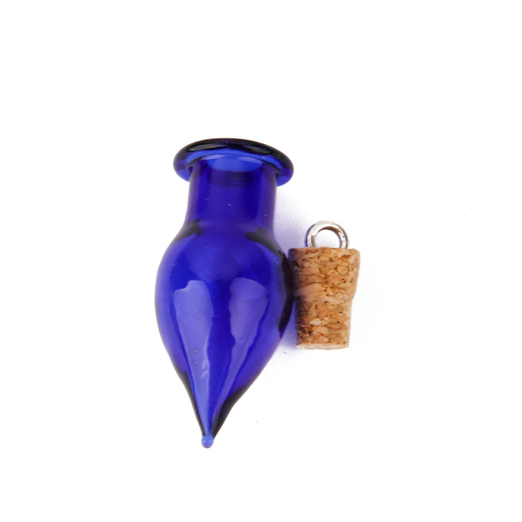20pcs Mini Teardrop Glass Bottles Favors Souvenir Charms For Jewelry Making