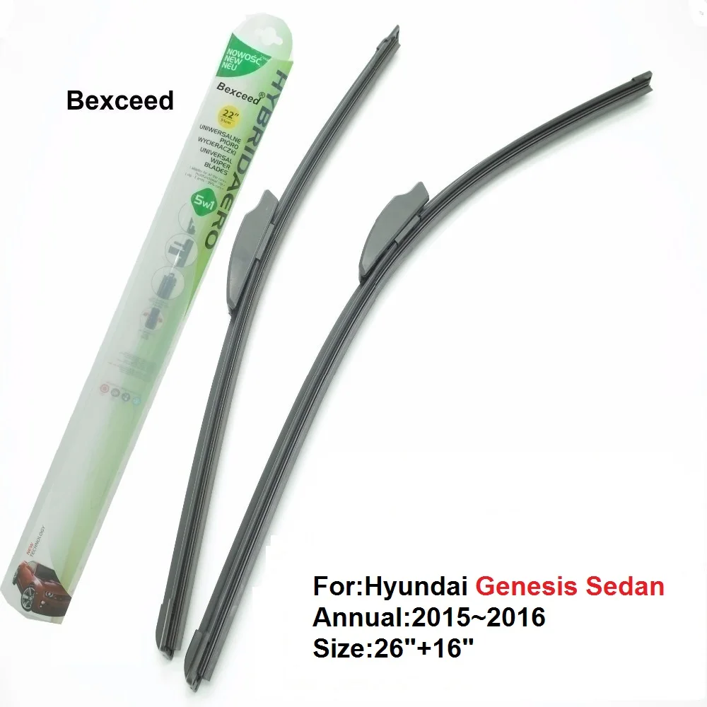 Bexceed of Car Windshield Universal Flat Wiper Blade for Hyundai
