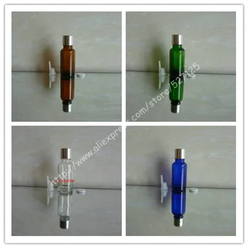 

20ml shiny clear/green/brown/blue glass bottle with shiny silver aluminum screw cap,essential oil bottle.
