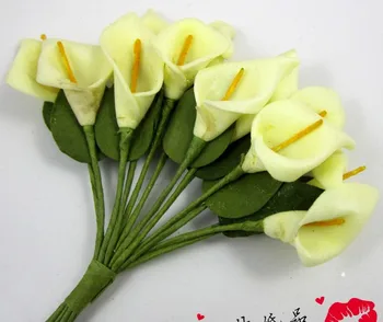 

576pcs/lot pretty foam DIY artificial decorative calla 3cm flower wedding invatation party gift decoration wa001