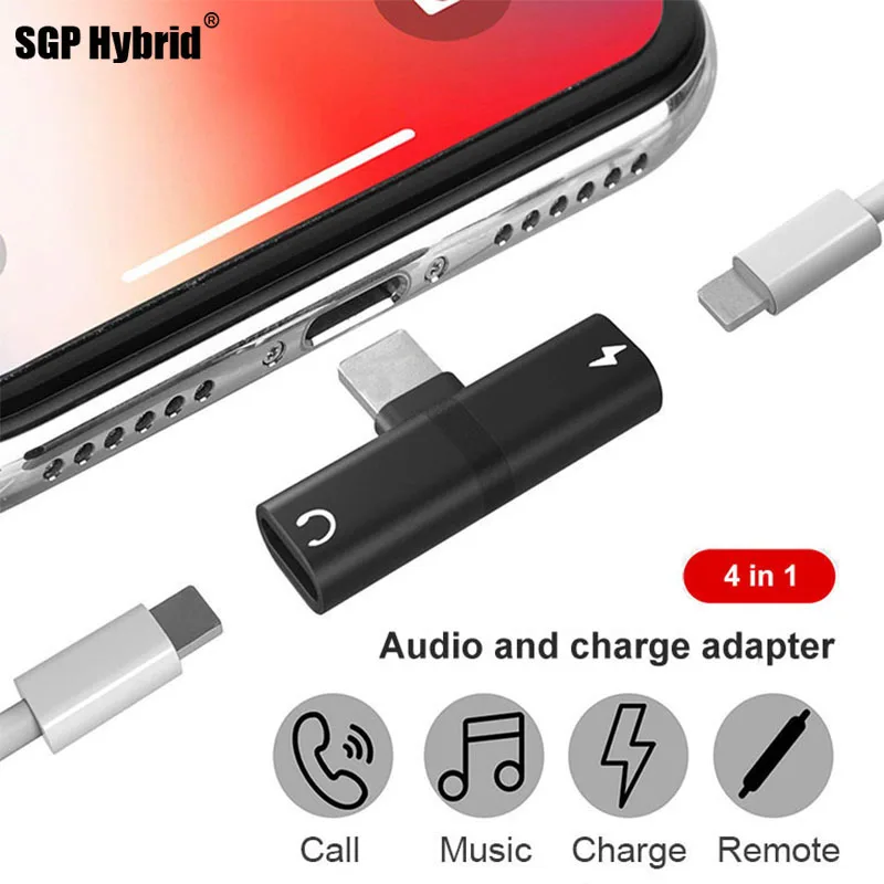 Koop Audio 2 in 1 Charger Cable Adapter voor iPhone 7 8 plus X Ondersteuning IOS 11 Muziek of Bel Voor lightning Hoofdtelefoon Chargeer Adapter