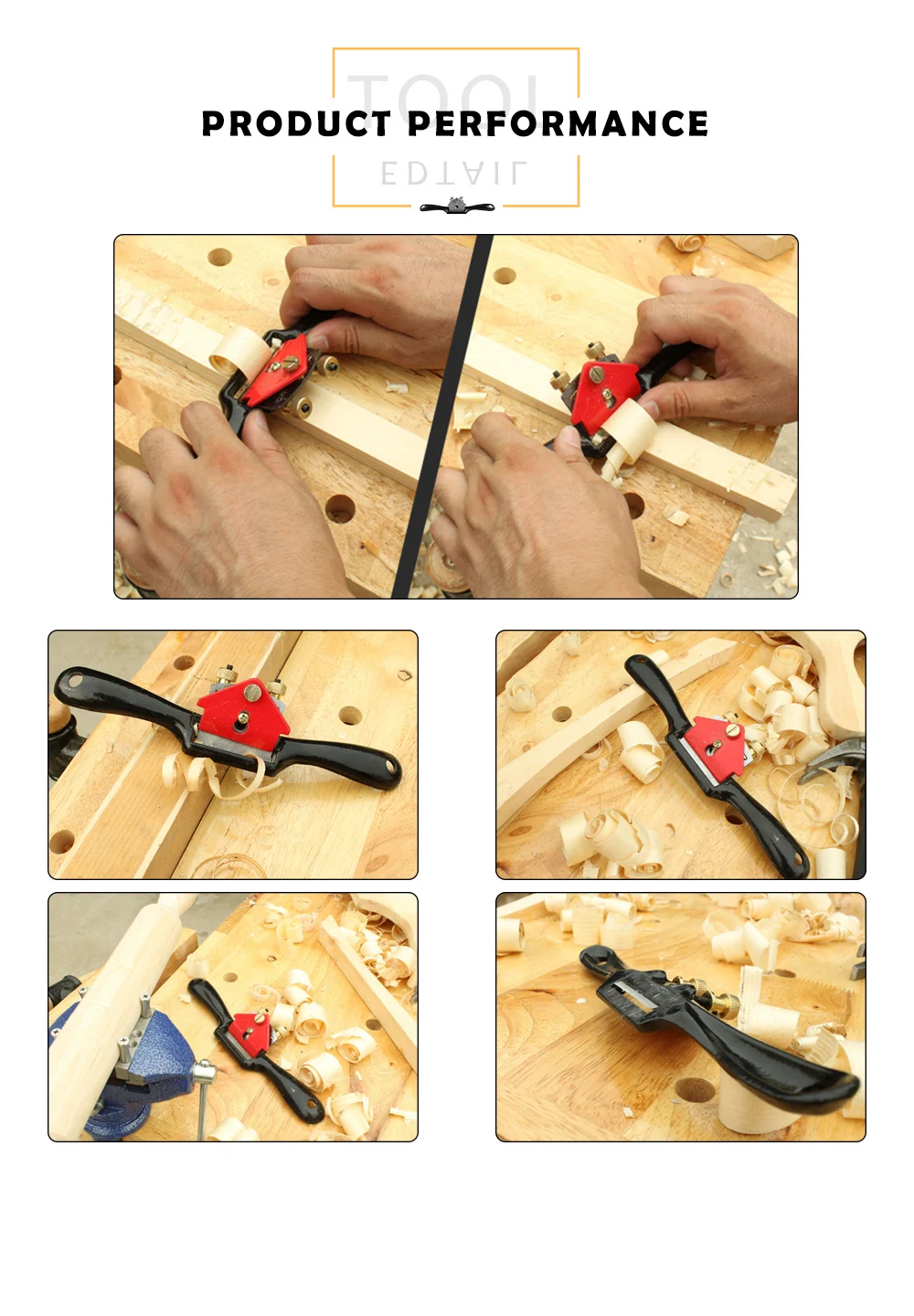 Adjustable Spoke Shave Plane Iron Trimming Manual Planer Woodworking Tool
