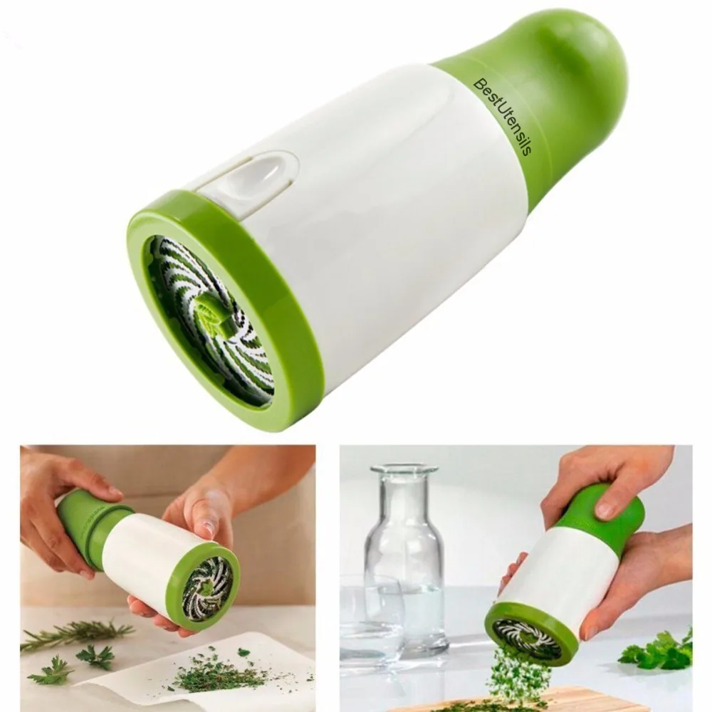 

2017 Best Utensils Herb Grinder Microplane Spice Mill Parsley Shredder Chopper Fruit Vegetable Cutter Cooking Kitchen Tools