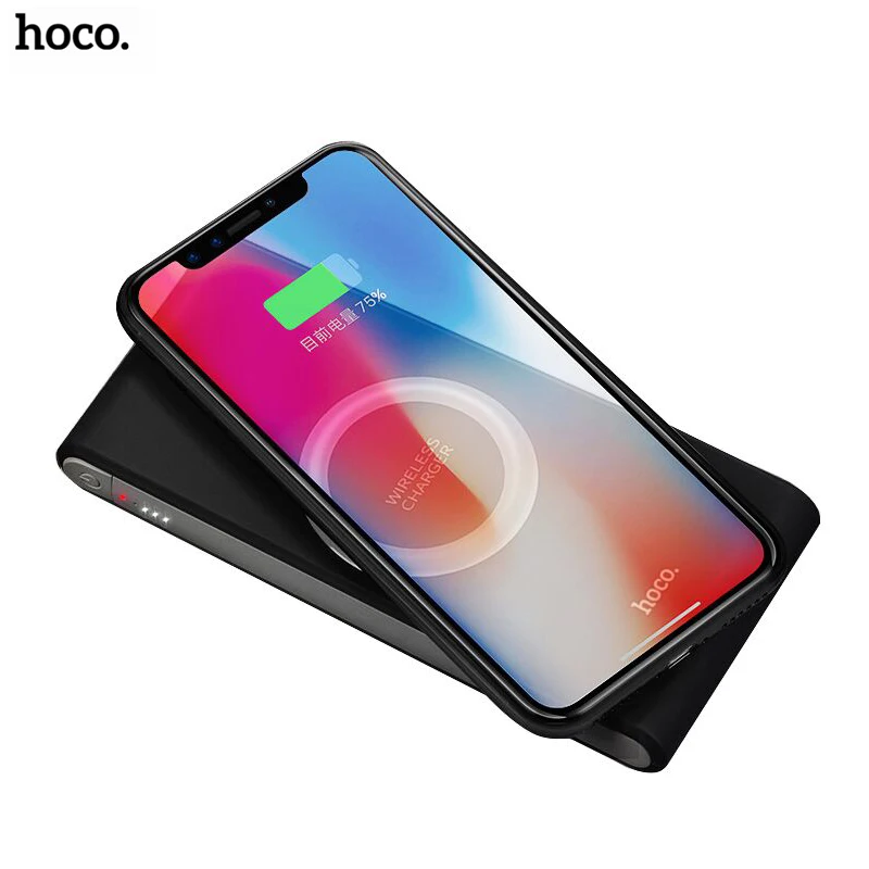 HOCO Qi Wireless Charger Power Bank for iPhone X 8 Plus Samsung S8 Xiaomi Wireless Charging Portable External Battery Powerbank HOCO Qi Wireless Charger Power Bank for iPhone X 8 Plus Samsung S8 Xiaomi Wireless Charging Portable External Battery Powerbank