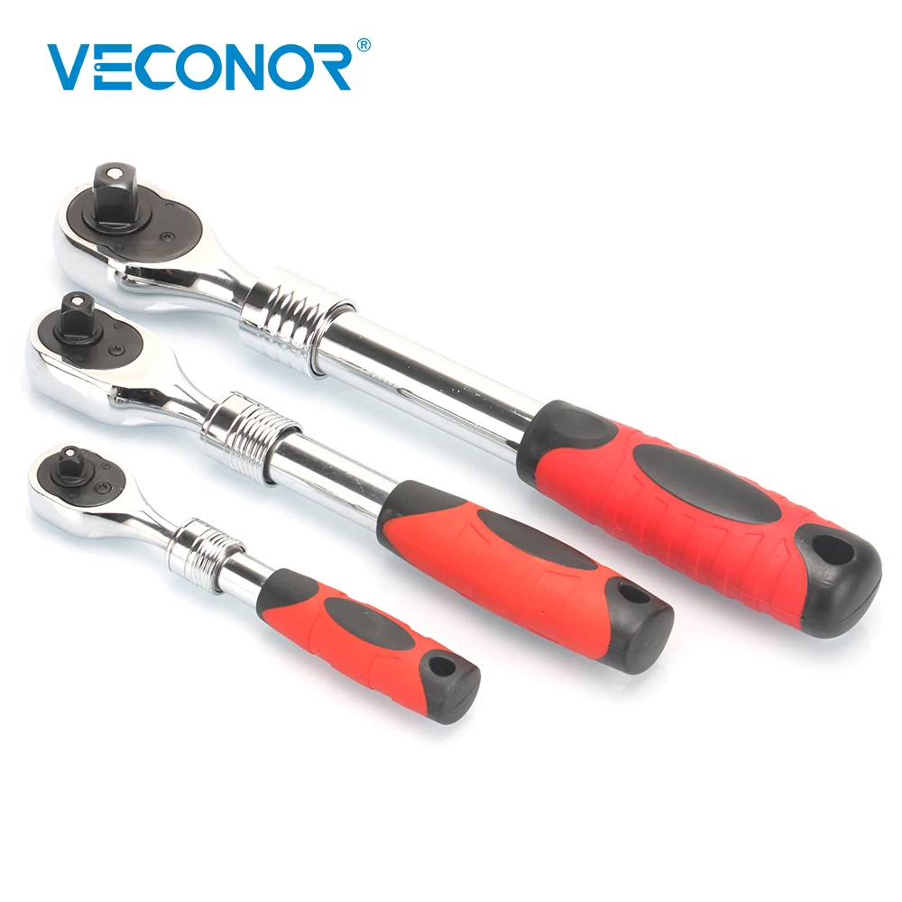 3PCS Stretch Socket Ratchet Wrench Spanner Set of Tools Keys 1/2