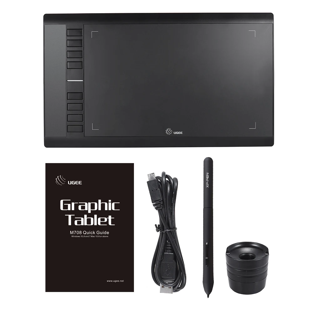  UGEE M708 mejora la tableta gráfica de 8192 niveles de dibujo Digital de la tableta tablero de dibu