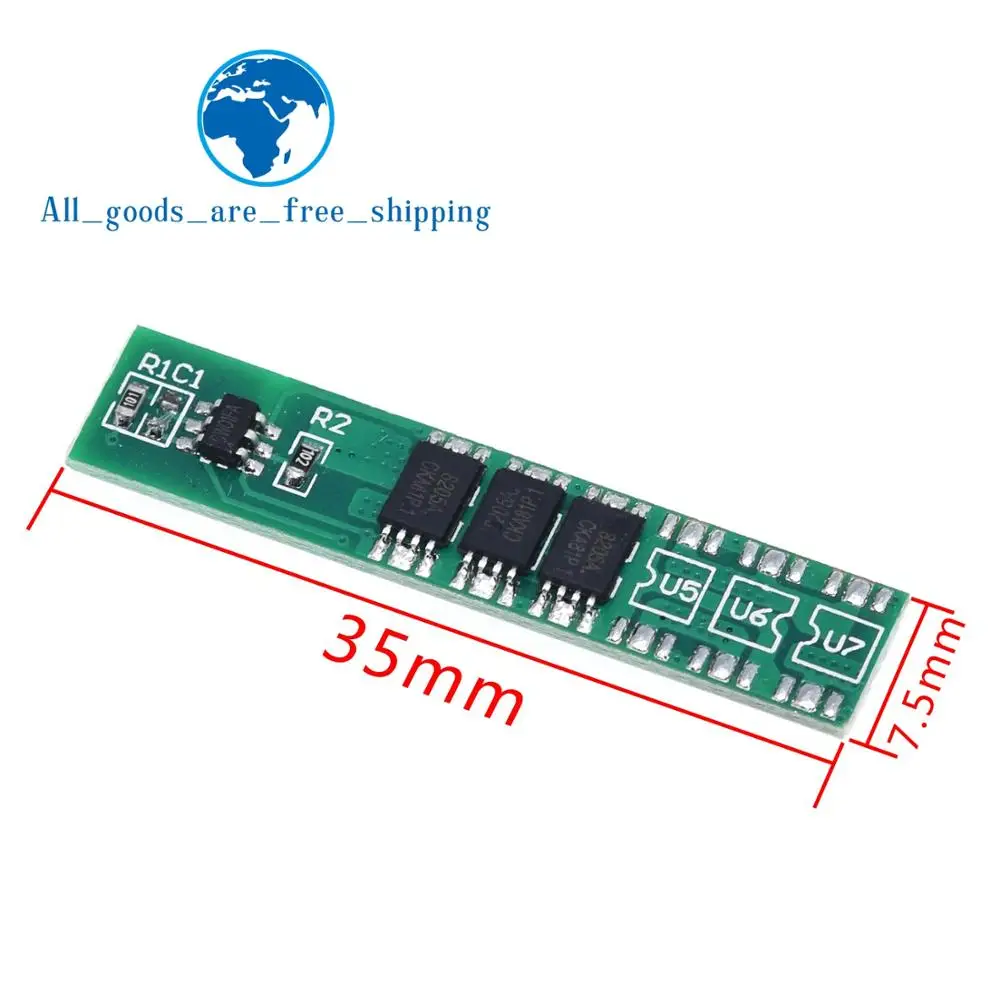 TZT 1S 5A 3,7 V li-ion BMS PCM плата защиты батареи pcm для 18650 литий-ионный аккумулятор