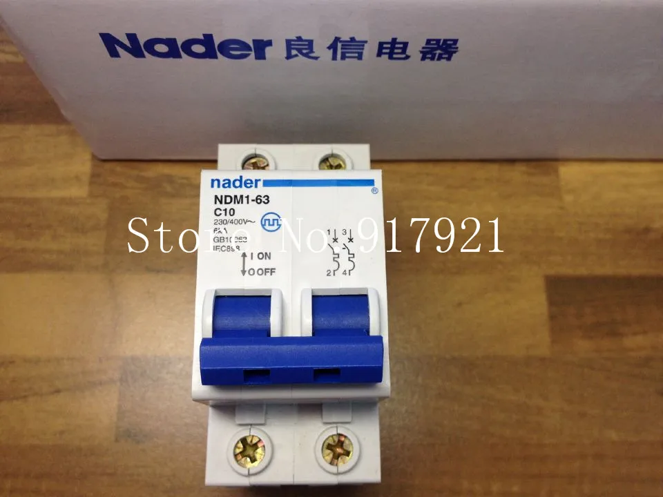 

[ZOB] Nader letter NDM1-63 C10 genuine new miniature circuit breaker 2P10A air switch --10pcs/lot