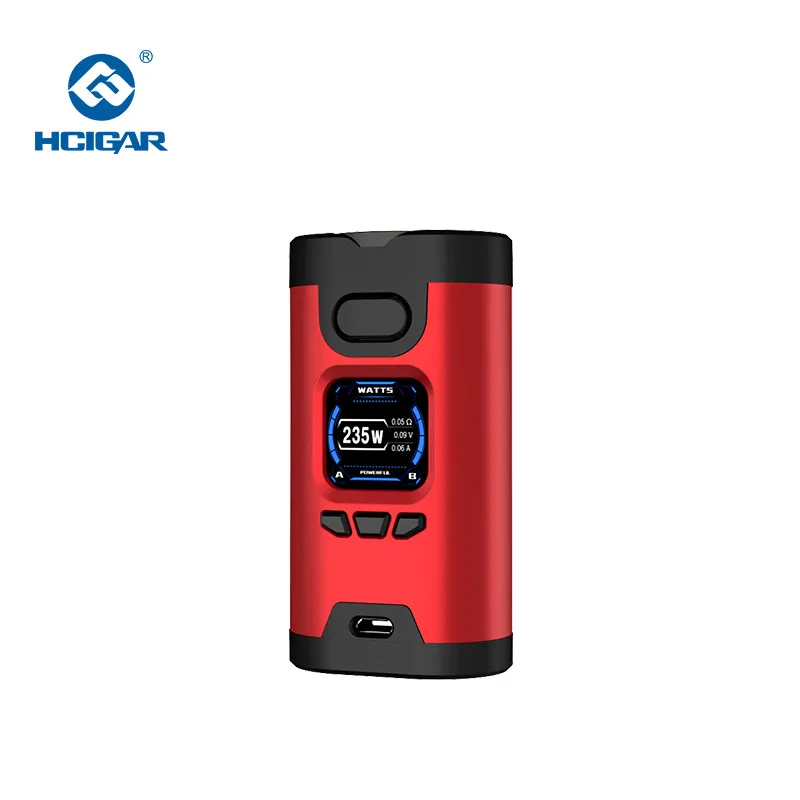 Hcigar Wildwolf 235W Vape Mods питание от Dual 18650 Towis XT235 чип TFT экран испаритель электронная