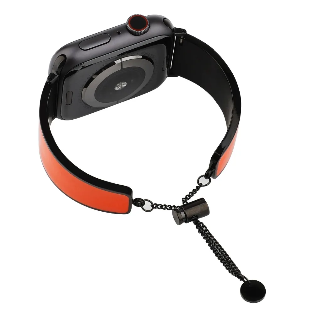 Кожаный ремешок для Apple watch band 4 44 мм 40 мм Женский/браслет для мужчин ссылка браслет iwatch Series 4 3 2 1 Аксессуары для часов