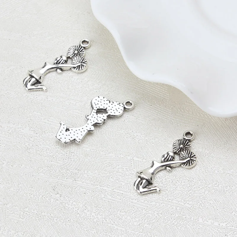 10 шт. винтажные подвески для браслета 28 х10 мм|pendants for jewelry making|bracelets charm pendantsdancer |