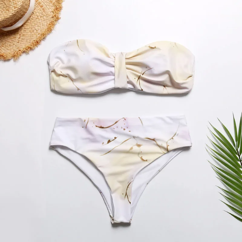 strapless padded swimsuit