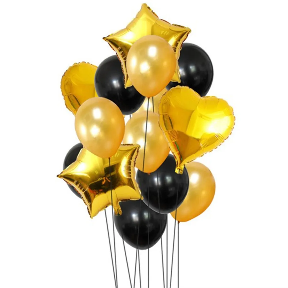 14 шт. 12 дюймов мульти латексные воздушные шары с днем рождения Гелиевый шар для свадебных украшений фестиваль балон вечерние вечеринок - Цвет: Gold