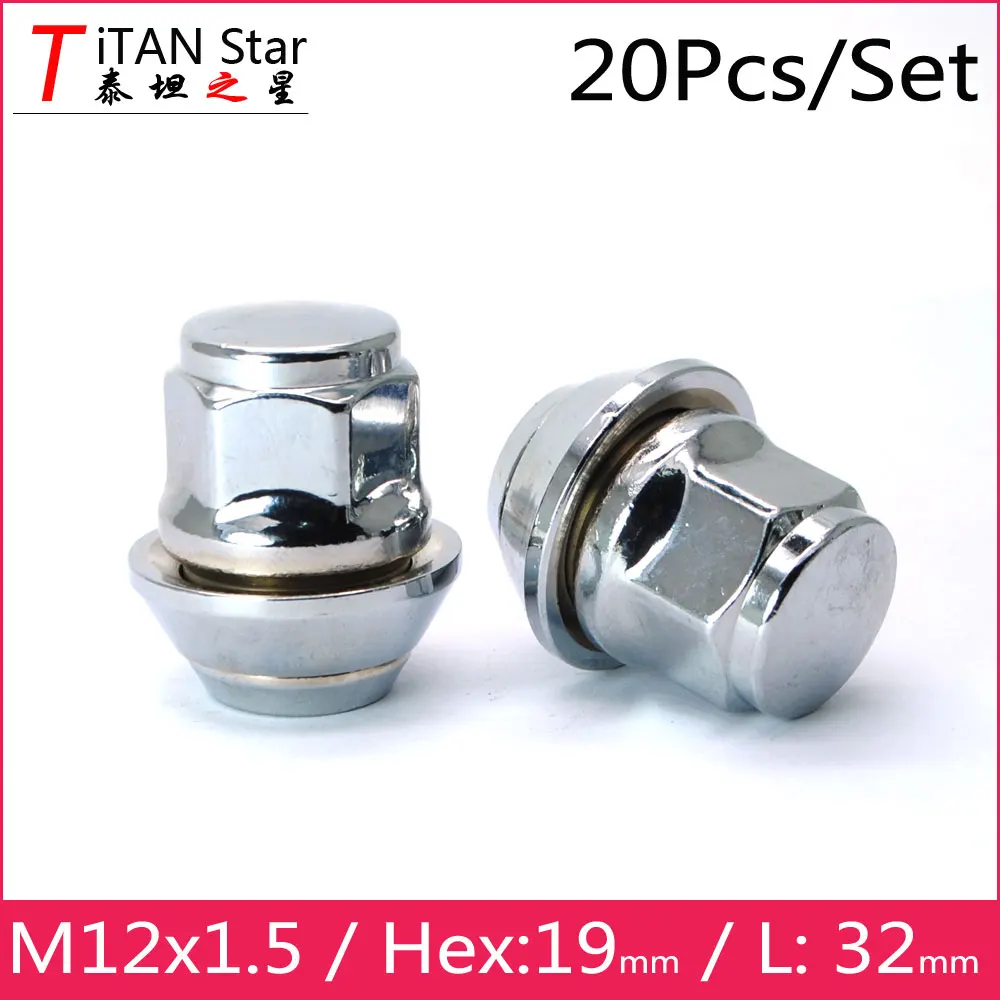 20 шт. сменные гайки для наконечников колес HEX19(3/ 4 &quot) m12x1 5 FORD Mondeo Focus|lug nuts|wheel lug