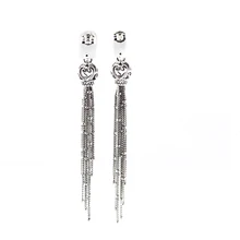 Оригинальные ювелирные изделия из стерлингового серебра 925 пробы, заколдованные кисточки, висячие серьги, модные серьги для женщин,, FLE123