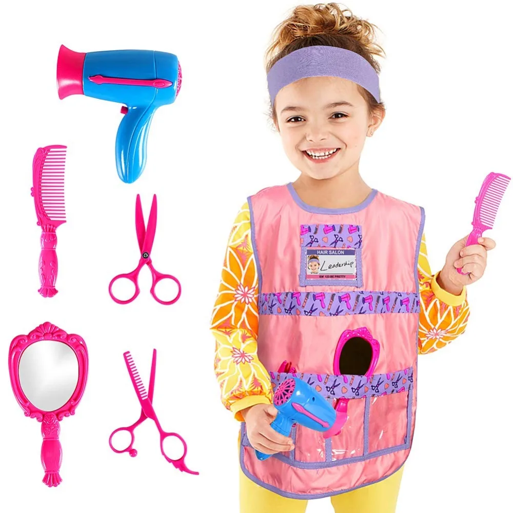 HAIRDRESSERS TUNIC TOP FANCY DRESS COSTUME AGE 3-5-7 GIRLS KIDS BEAUTICIANS HAIRDRESSERS TUNIC TOP FANCY DRESS COSTUME AGE 3-5-7 GIRLS KIDS BEAUTICIANS