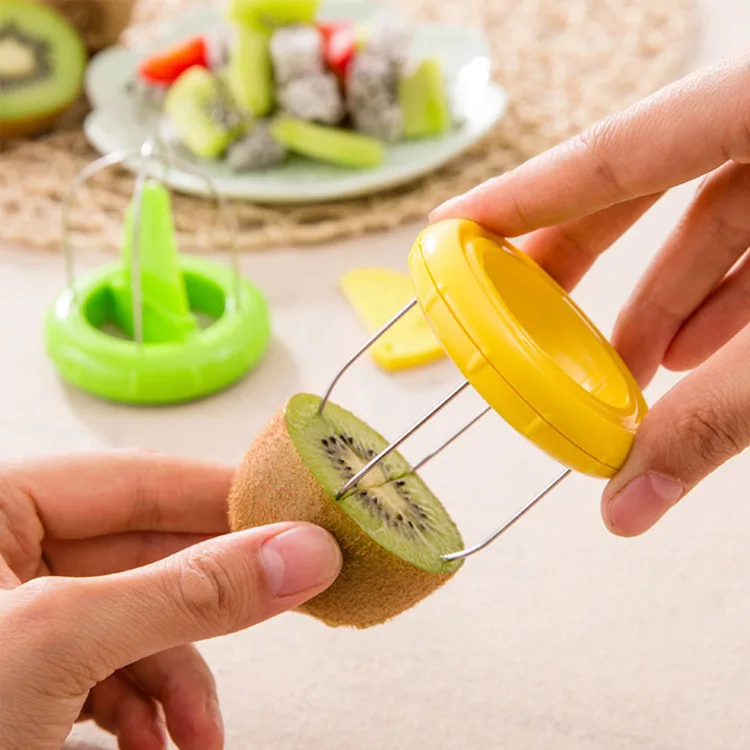 

Kitchen Cutter Tools Fruit Slicer Gadget Kiwi Berry Peeler Pitaya Baller Melon Lemon Scoops