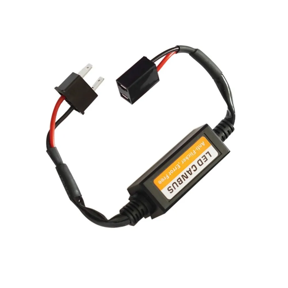 

New 1Pc 9-36V H7 LED Decoder Anti Flicker Car Headlight Adapter Error Free LED Canbus Headlight Decoder Canceller Car Supplies