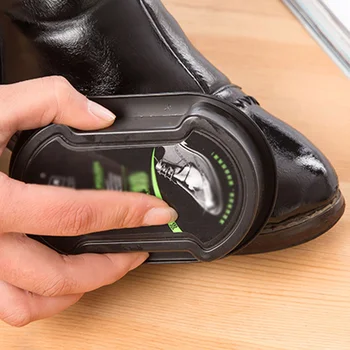 

Black Leather Cleaner Boot Polishing Cleaning Device Reusable Shoes Brush Living Room Travel Gadget Durable Sponge Shoes Brush