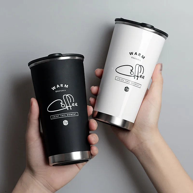

400ML New Design Double Wall Coffee Mug Stainless Steel 304 Thermal Vacuum Flasks Thermos Cup Tea Milk Travel Water Bottle