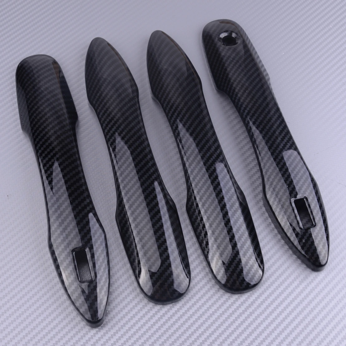 

DWCX 4Pcs/Set ABS Carbon Fiber Style Car Handle Cover Trim Fit For Toyota Corolla Hatchback Auris 2019
