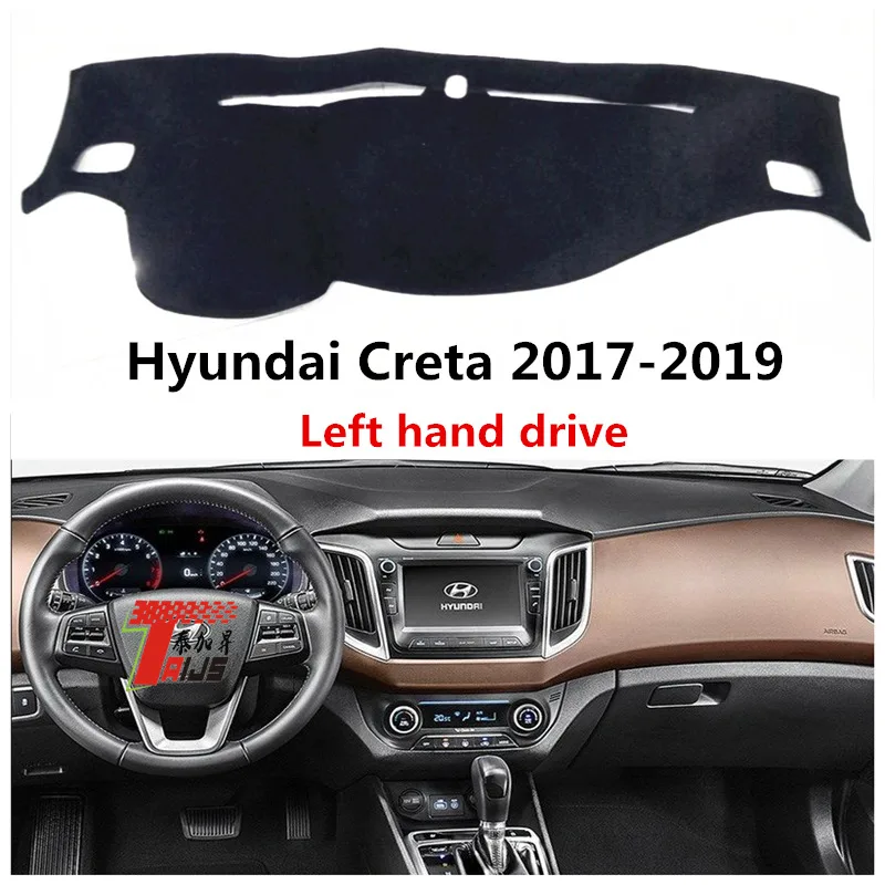 TAIJS Sun Shade Pad Auto dashboard mat for Hyundai Creta 2019 left hand