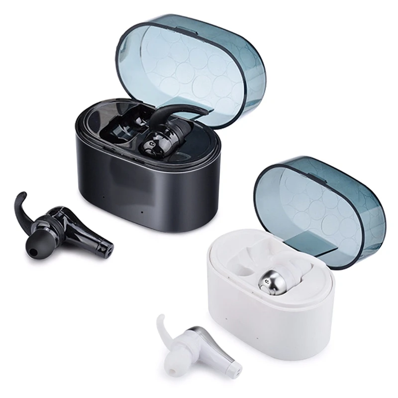

Tws Earphone Hifi Bluetooth 5.0 Wireless Earbuds Stereo Hands Microphone For Phone With Charger Box